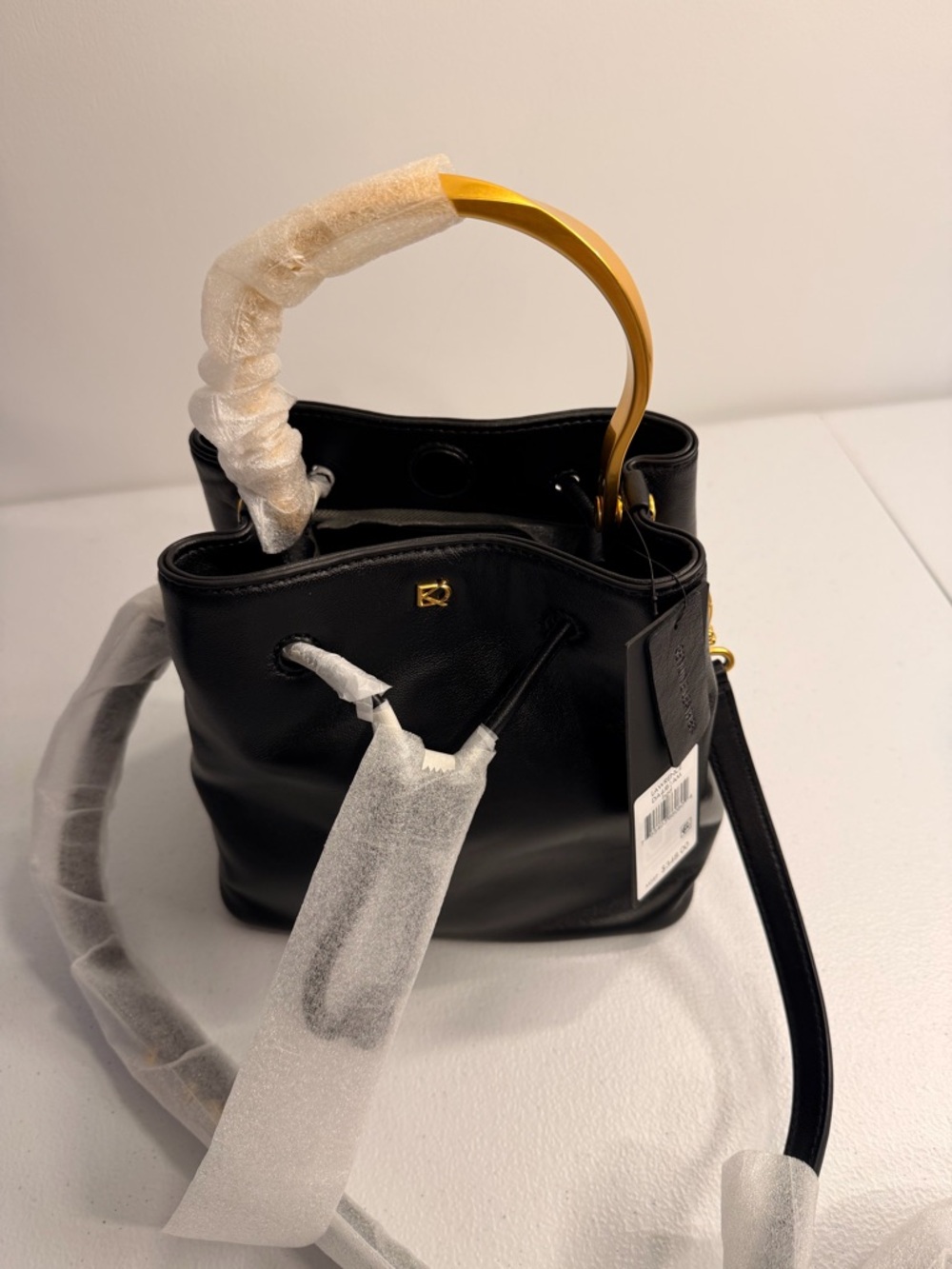 Donna Karan Lawrence Top Handle Bucket Bag - Black, NWT